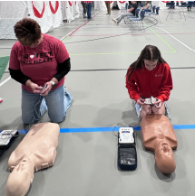 MITER Foundation and Simon's Heart do CPR training.