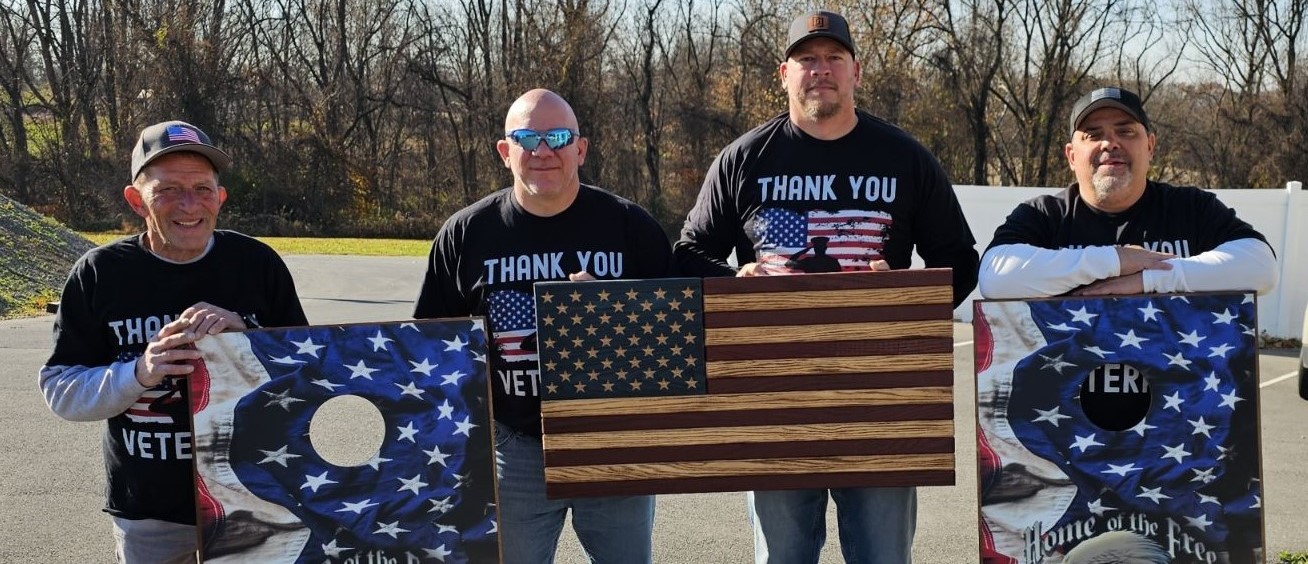 Veterans attending free meals on Veteran's day.