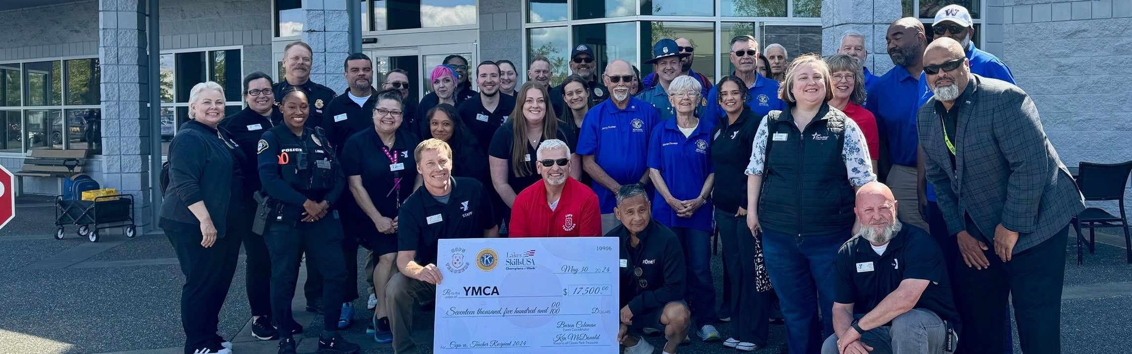 YMCA Check Presentation